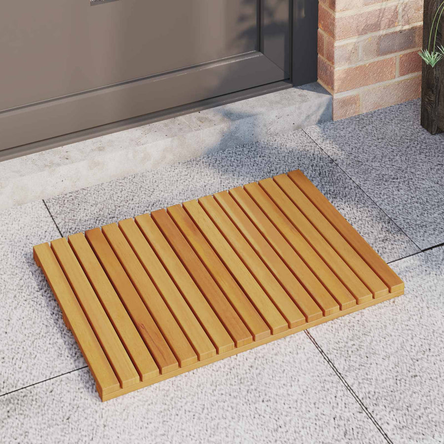 Badmat Effen Bruin 60 x 40 cm Hout