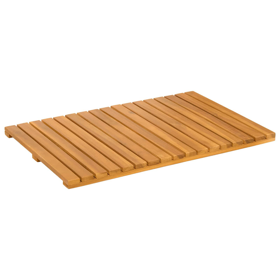 Badmat Effen Bruin 60 x 40 cm Hout