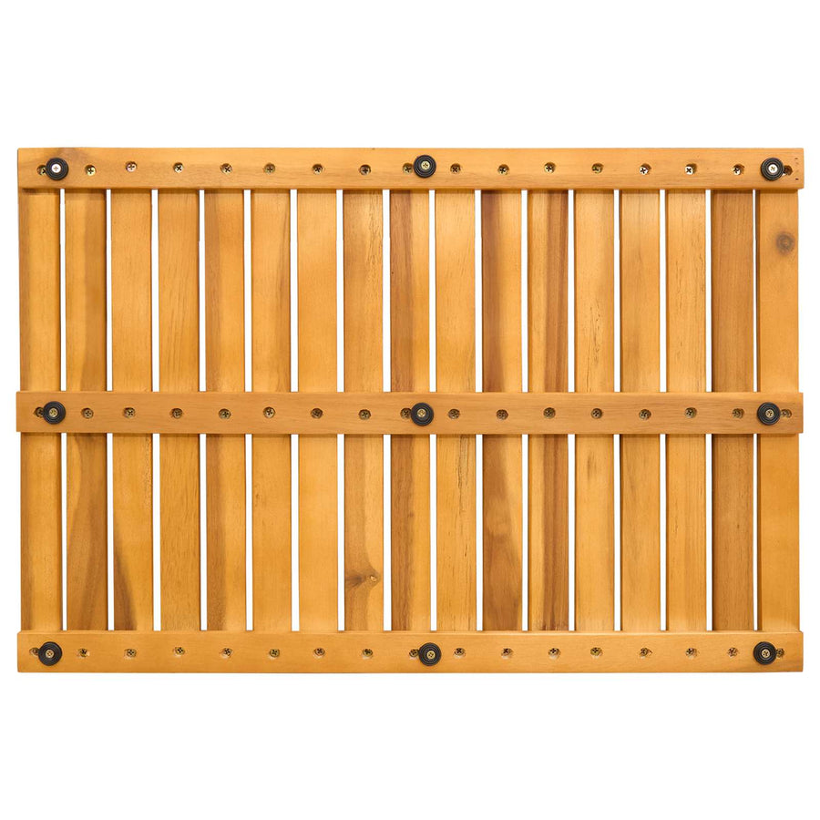 Badmat Effen Bruin 60 x 40 cm Hout