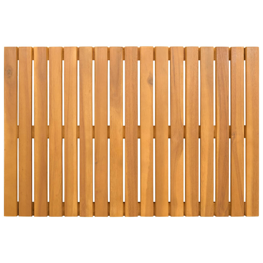 Badmat Effen Bruin 60 x 40 cm Hout