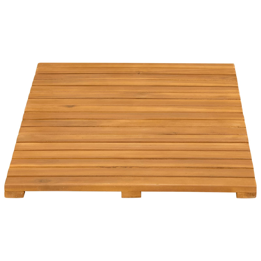 Badmat Effen Bruin 60 x 40 cm Hout