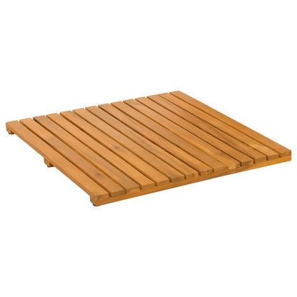 Badmat Effen Bruin 50 x 50 cm Hout