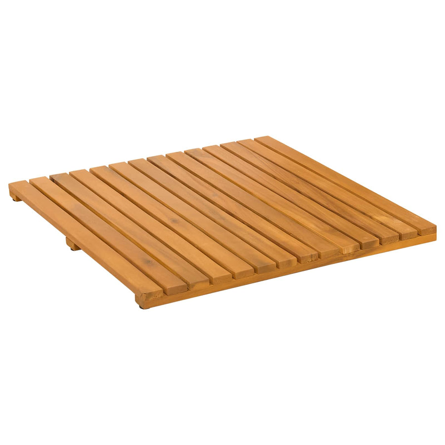 Badmat Effen Bruin 50 x 50 cm Hout
