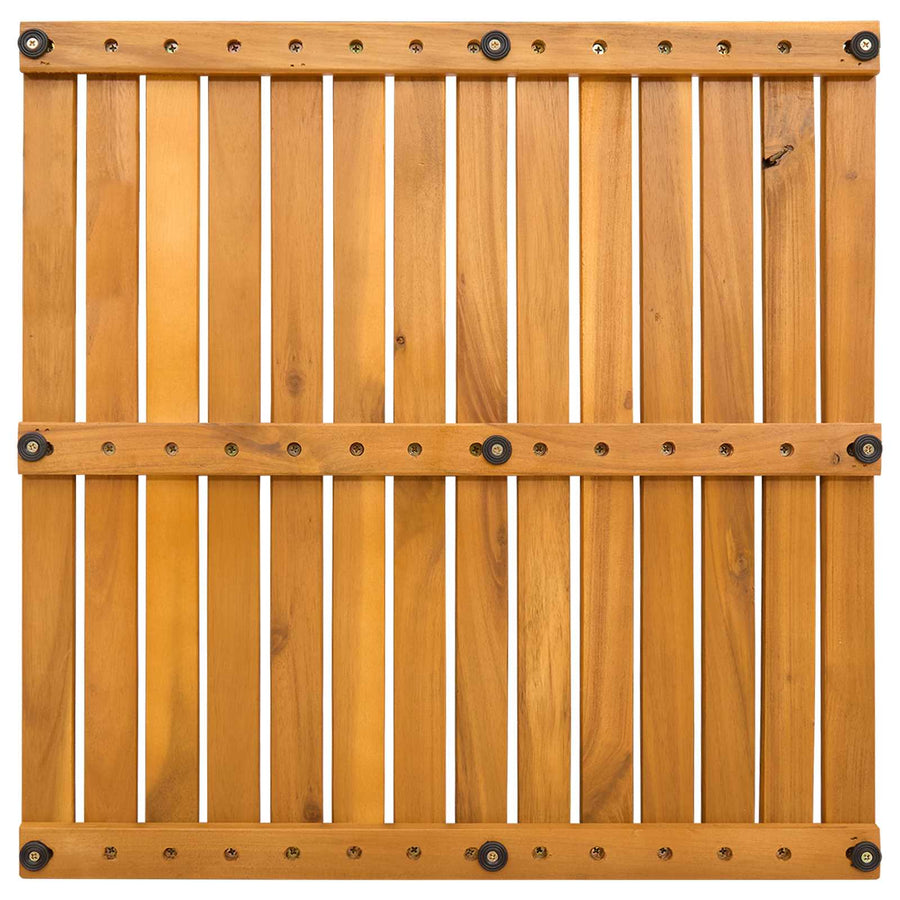 Badmat Effen Bruin 50 x 50 cm Hout