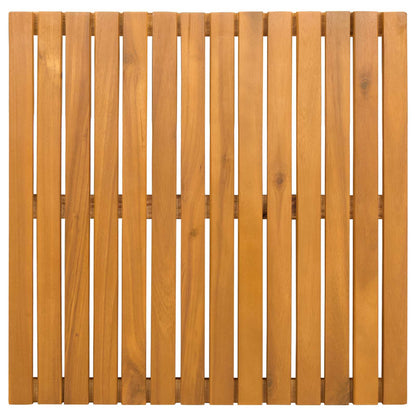 Badmat Effen Bruin 50 x 50 cm Hout