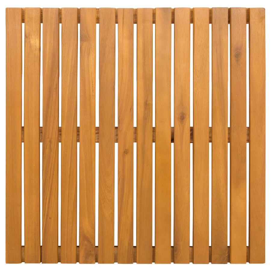 Badmat Effen Bruin 50 x 50 cm Hout