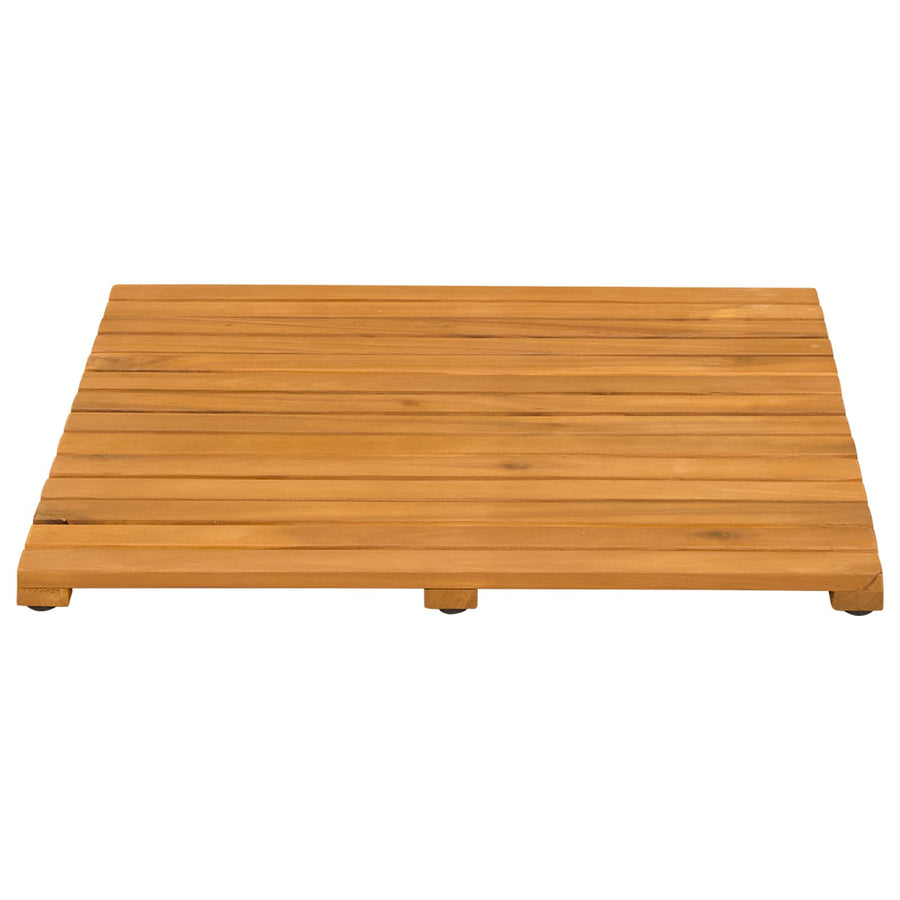 Badmat Effen Bruin 50 x 50 cm Hout