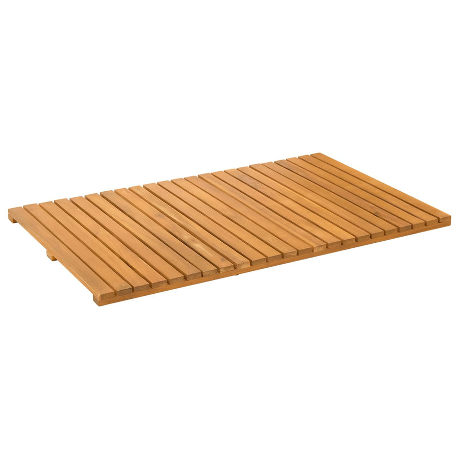 Badmat Effen Bruin 80 x 50 cm Hout