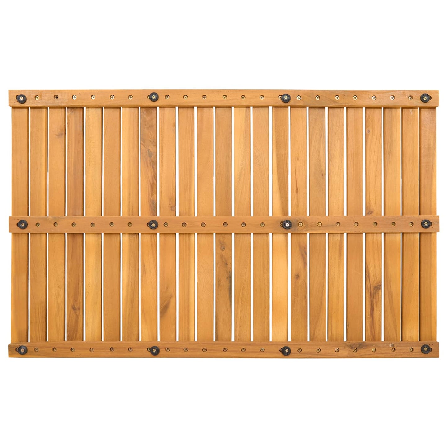 Badmat Effen Bruin 80 x 50 cm Hout
