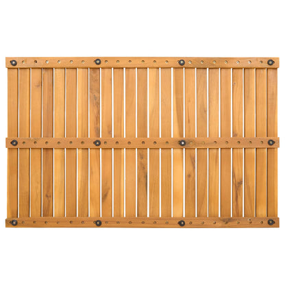 Badmat Effen Bruin 80 x 50 cm Hout