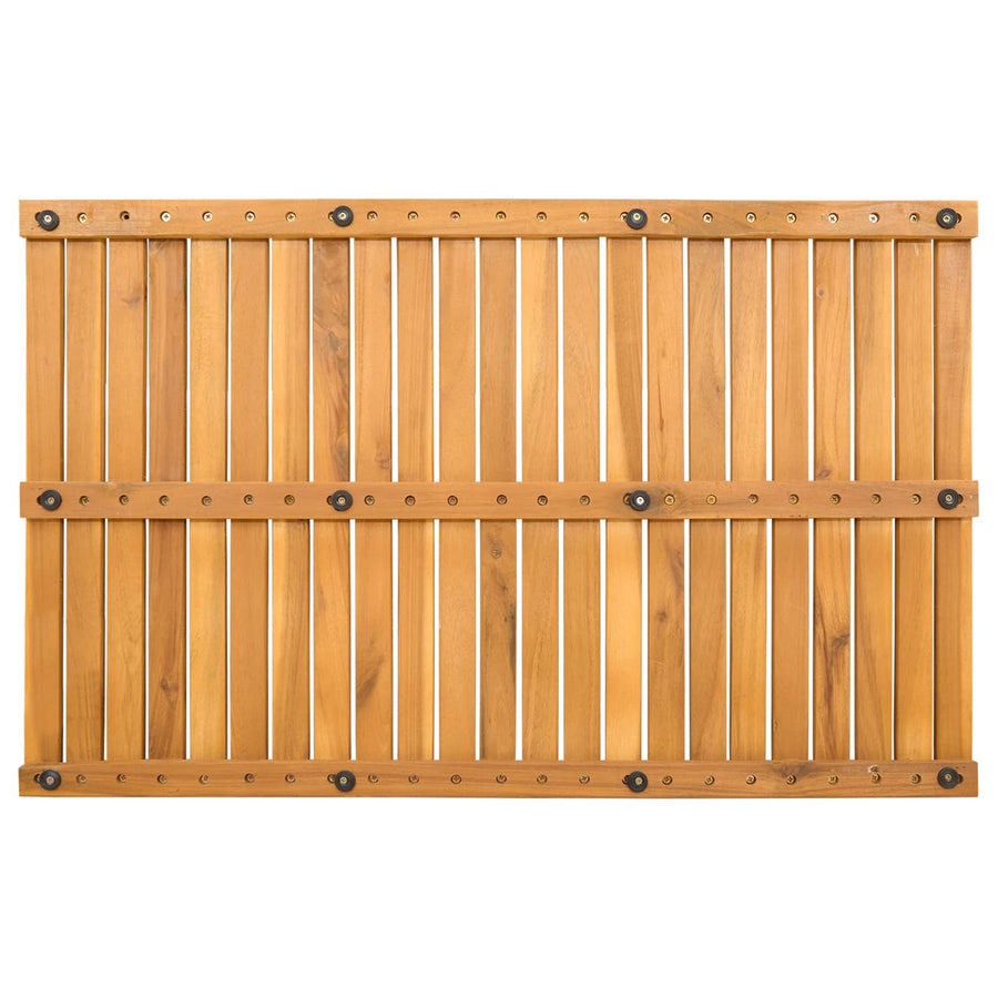 Badmat Effen Bruin 80 x 50 cm Hout