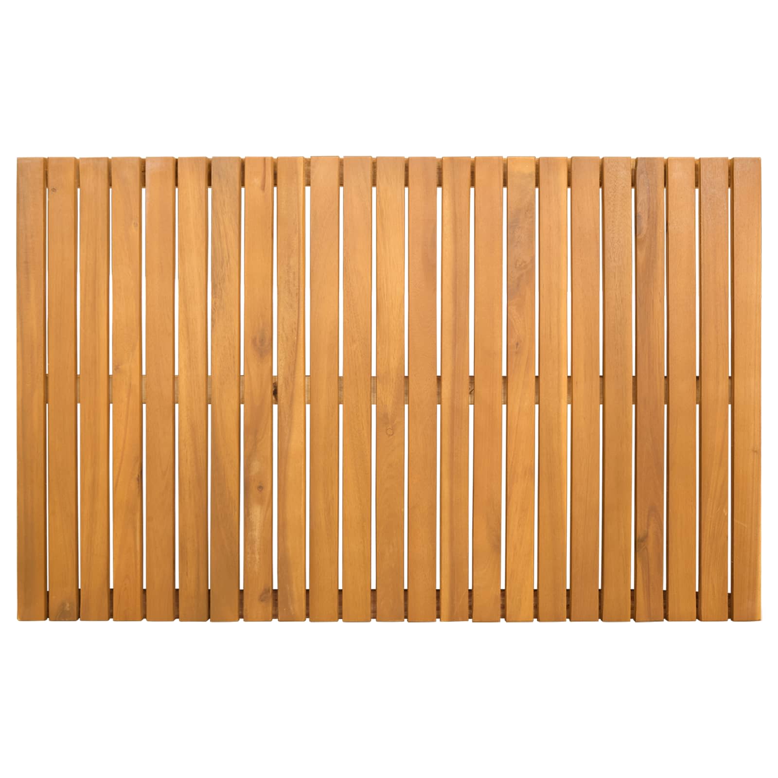 Badmat Effen Bruin 80 x 50 cm Hout