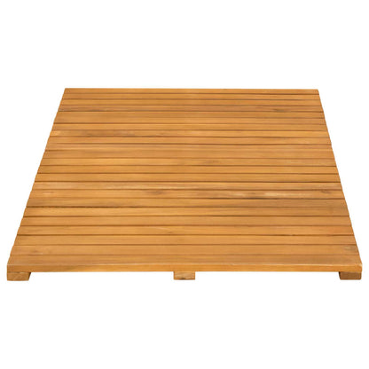 Badmat Effen Bruin 80 x 50 cm Hout