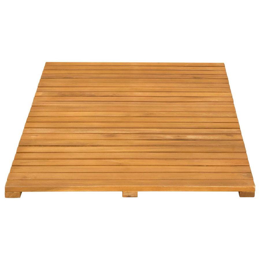 Badmat Effen Bruin 80 x 50 cm Hout