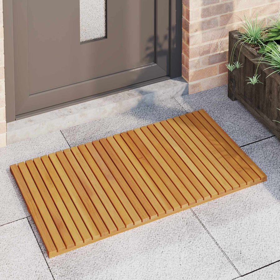 Badmat Effen Bruin 100 x 55 cm Hout