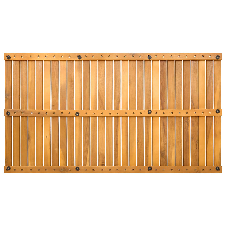 Badmat Effen Bruin 100 x 55 cm Hout
