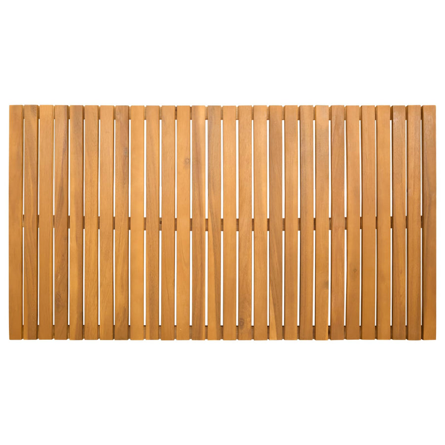 Badmat Effen Bruin 100 x 55 cm Hout
