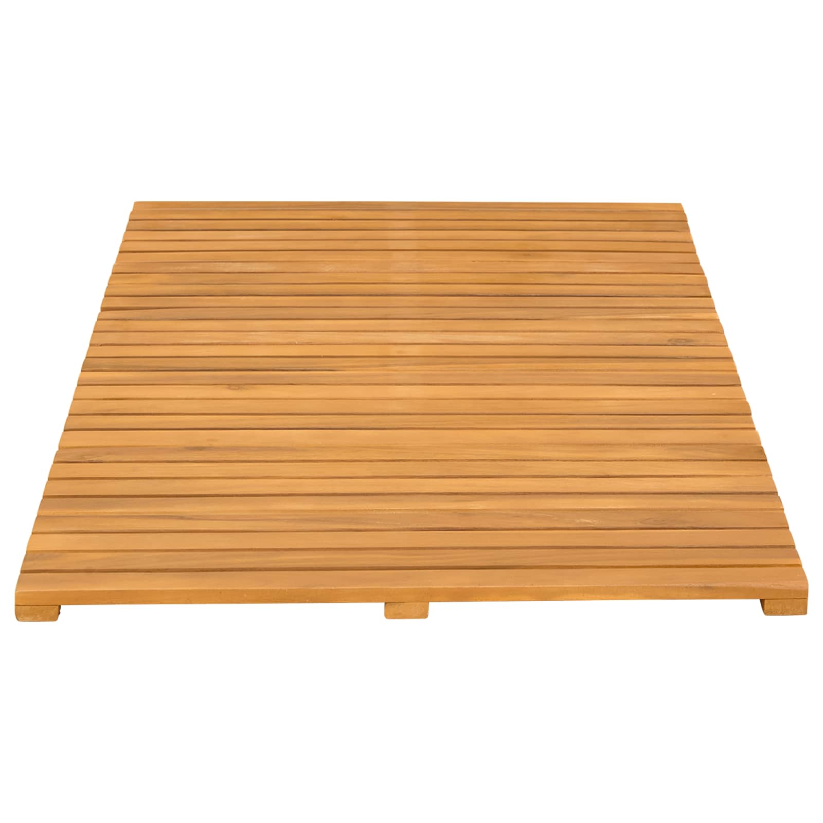 Badmat Effen Bruin 100 x 55 cm Hout