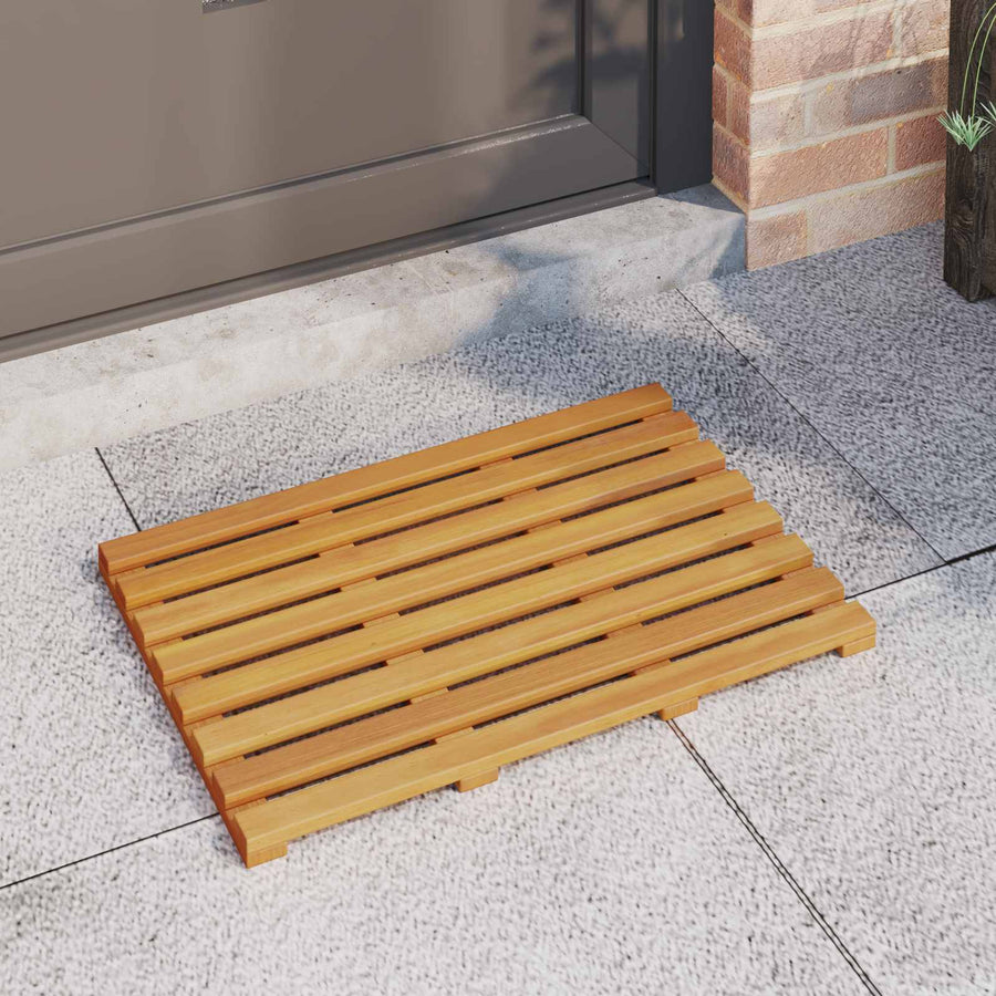 Badmat Effen Bruin 100 x 53 cm Hout