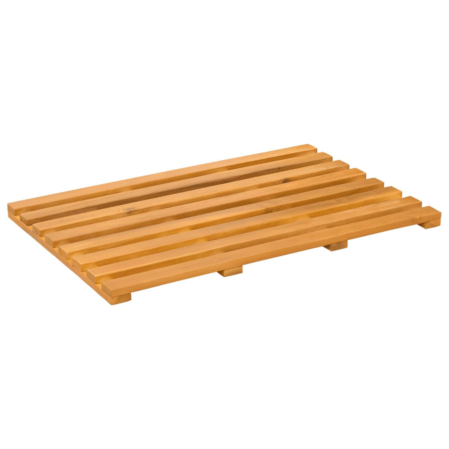 Badmat Effen Bruin 100 x 53 cm Hout
