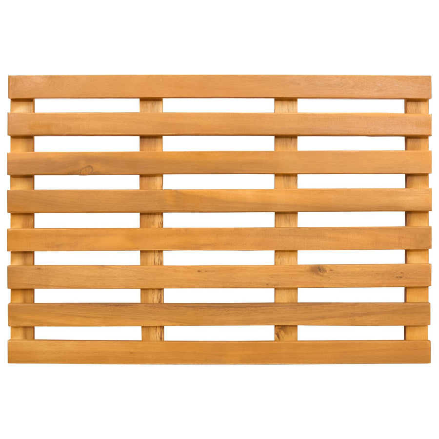 Badmat Effen Bruin 100 x 53 cm Hout