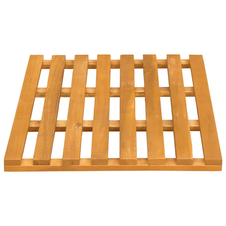 Badmat Effen Bruin 100 x 53 cm Hout