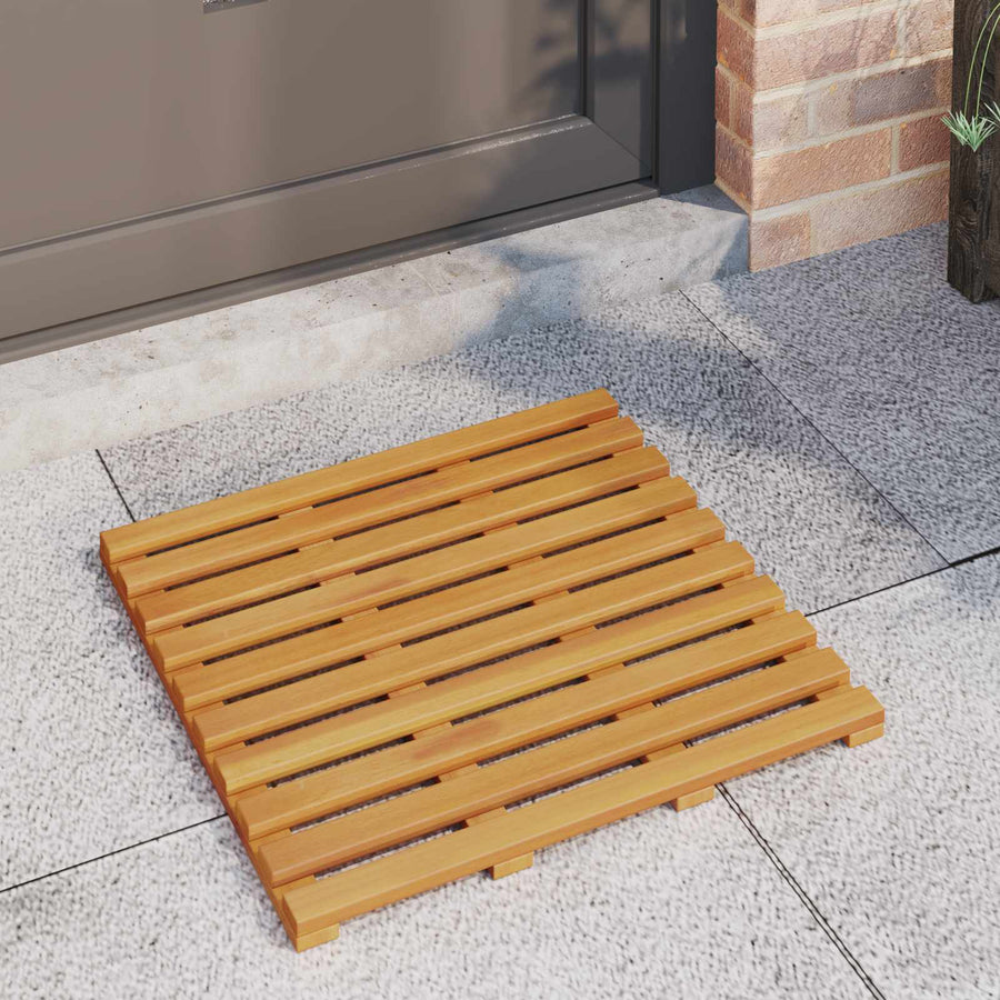 Badmat Effen Bruin 100 x 53 cm Hout