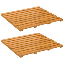 Badmat Effen Bruin 100 x 53 cm Hout