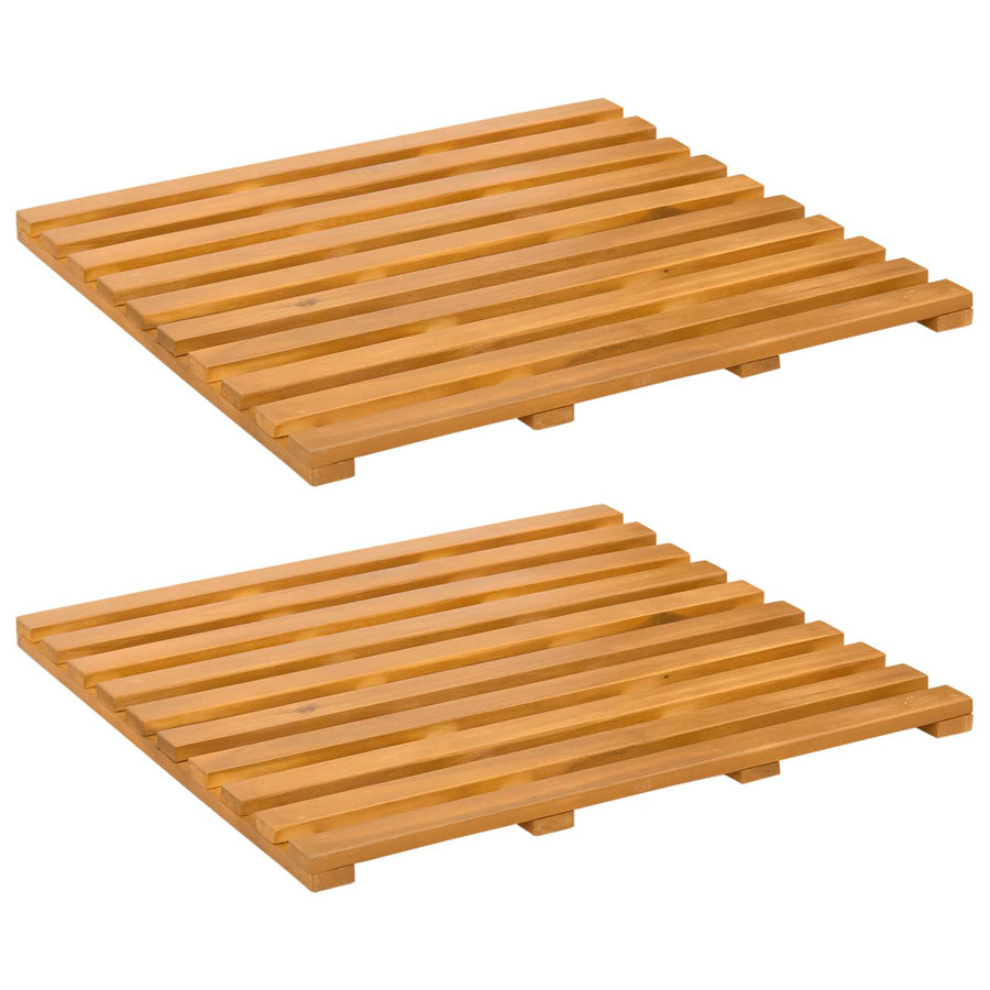 Badmat Effen Bruin 100 x 53 cm Hout