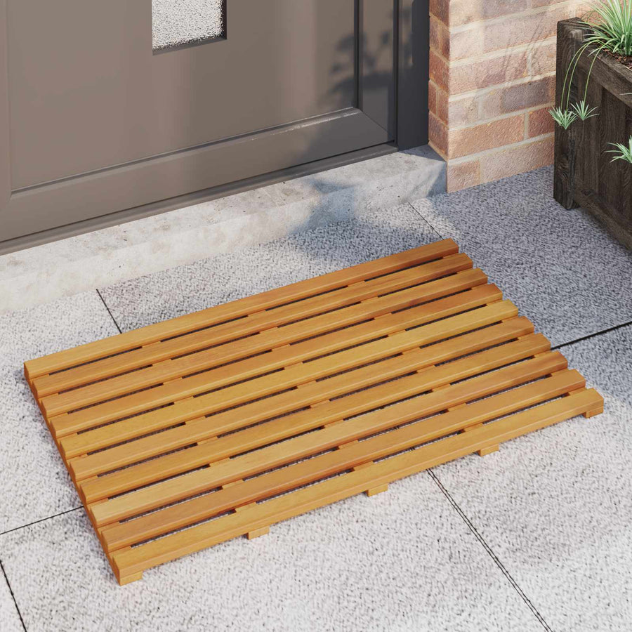 Badmat Effen Bruin 100 x 53 cm Hout