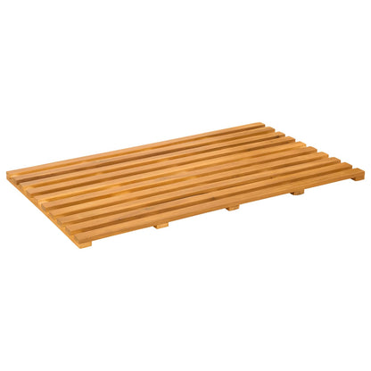 Badmat Effen Bruin 100 x 53 cm Hout