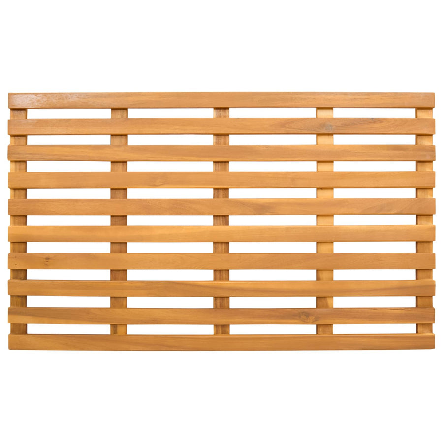 Badmat Effen Bruin 100 x 53 cm Hout
