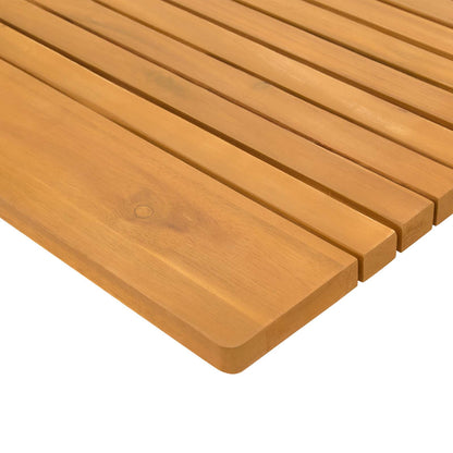Badmat Effen Bruin 59 x 40 cm Hout