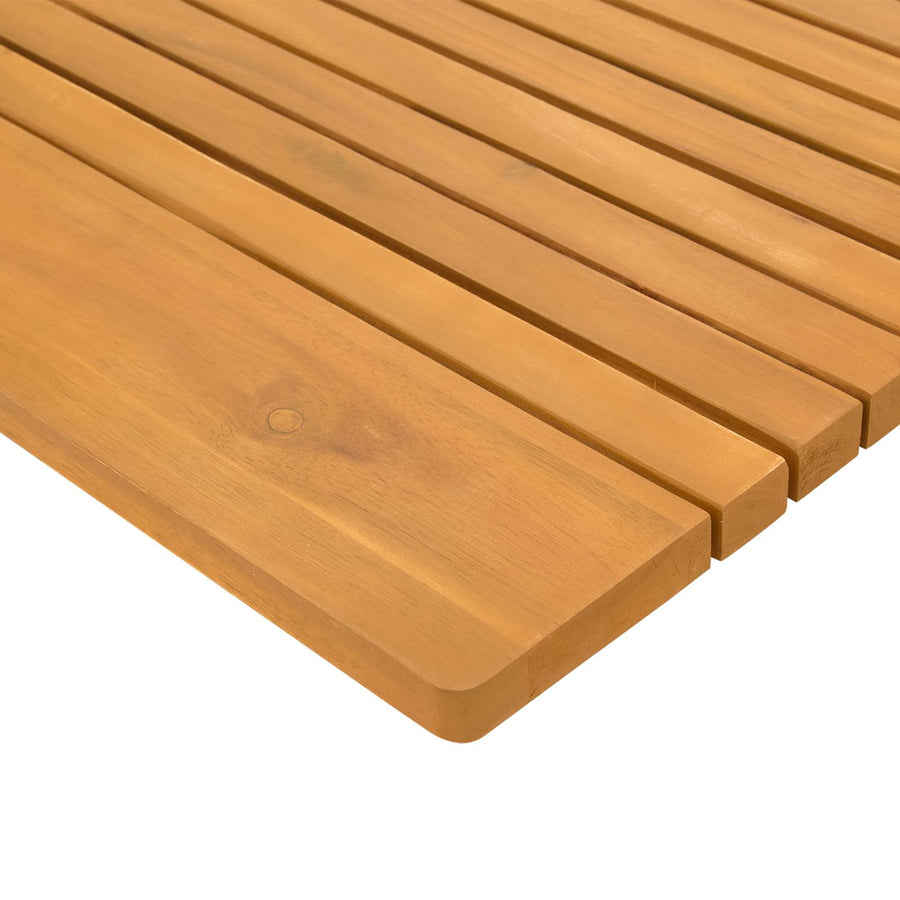 Badmat Effen Bruin 59 x 40 cm Hout