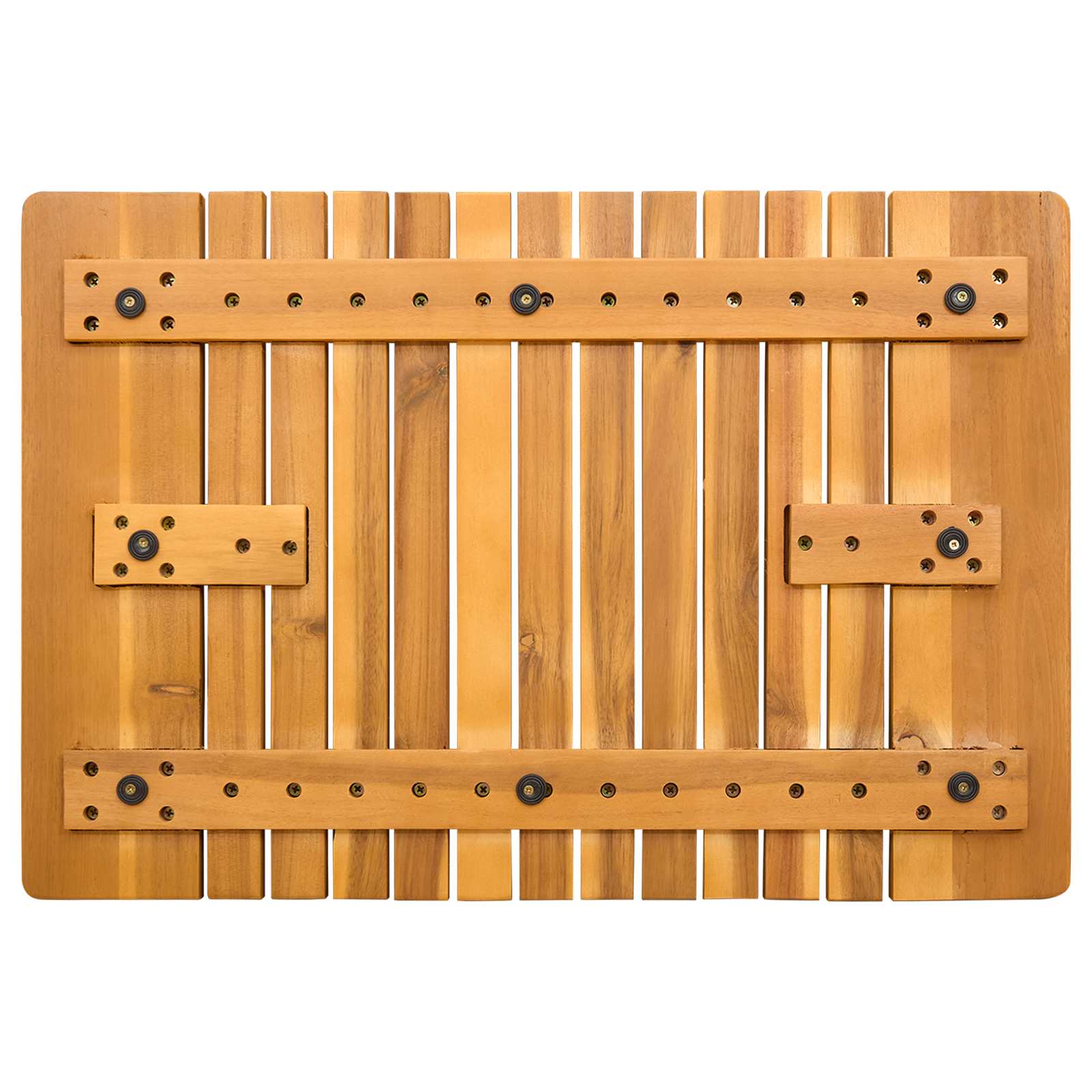 Badmat Effen Bruin 59 x 40 cm Hout