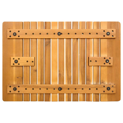 Badmat Effen Bruin 59 x 40 cm Hout