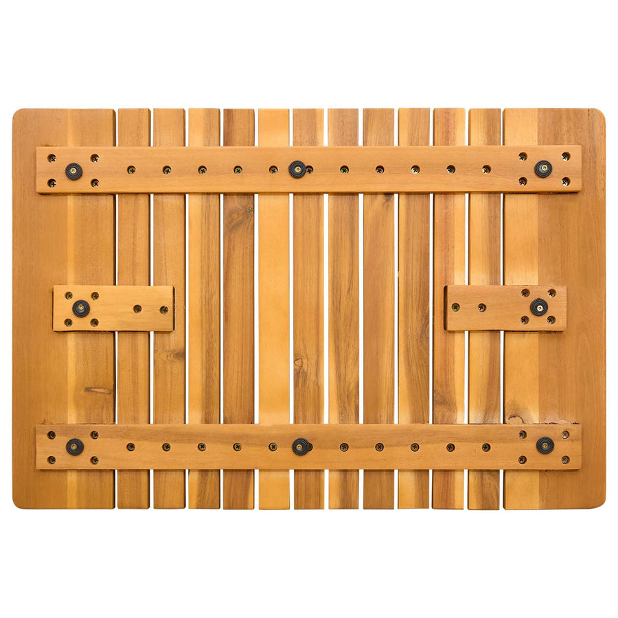 Badmat Effen Bruin 59 x 40 cm Hout