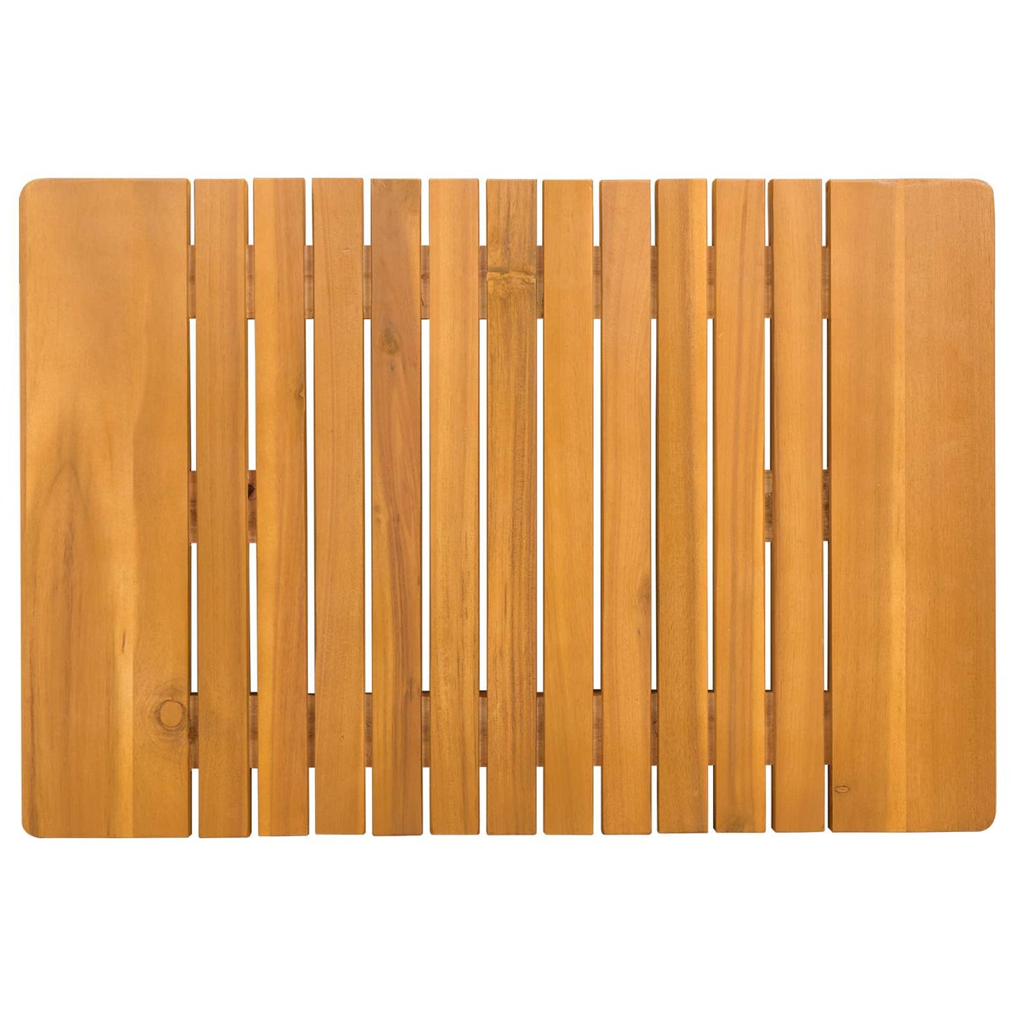 Badmat Effen Bruin 59 x 40 cm Hout
