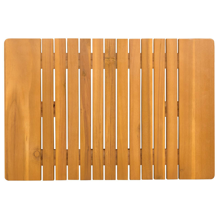 Badmat Effen Bruin 59 x 40 cm Hout