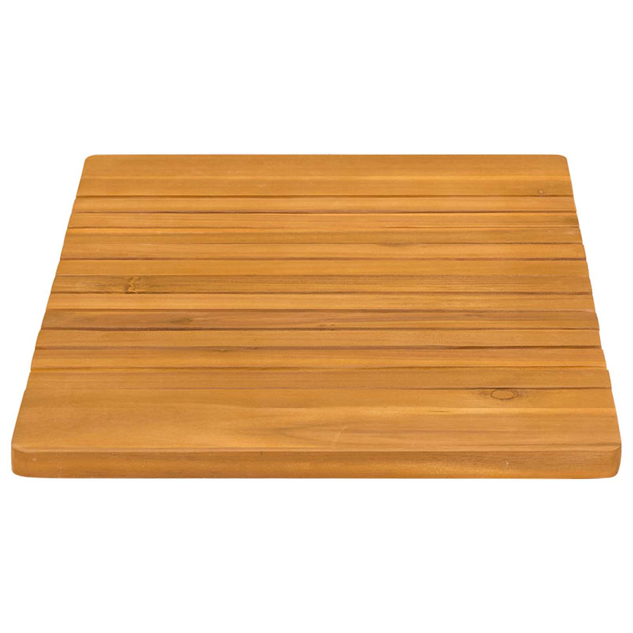 Badmat Effen Bruin 59 x 40 cm Hout