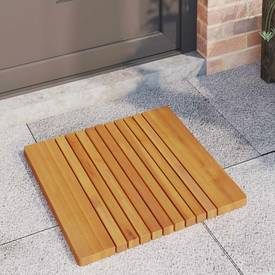 Badmat Effen Bruin 59 x 40 cm Hout