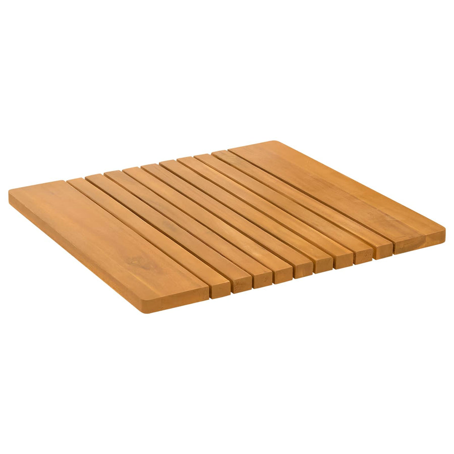 Badmat Effen Bruin 59 x 40 cm Hout