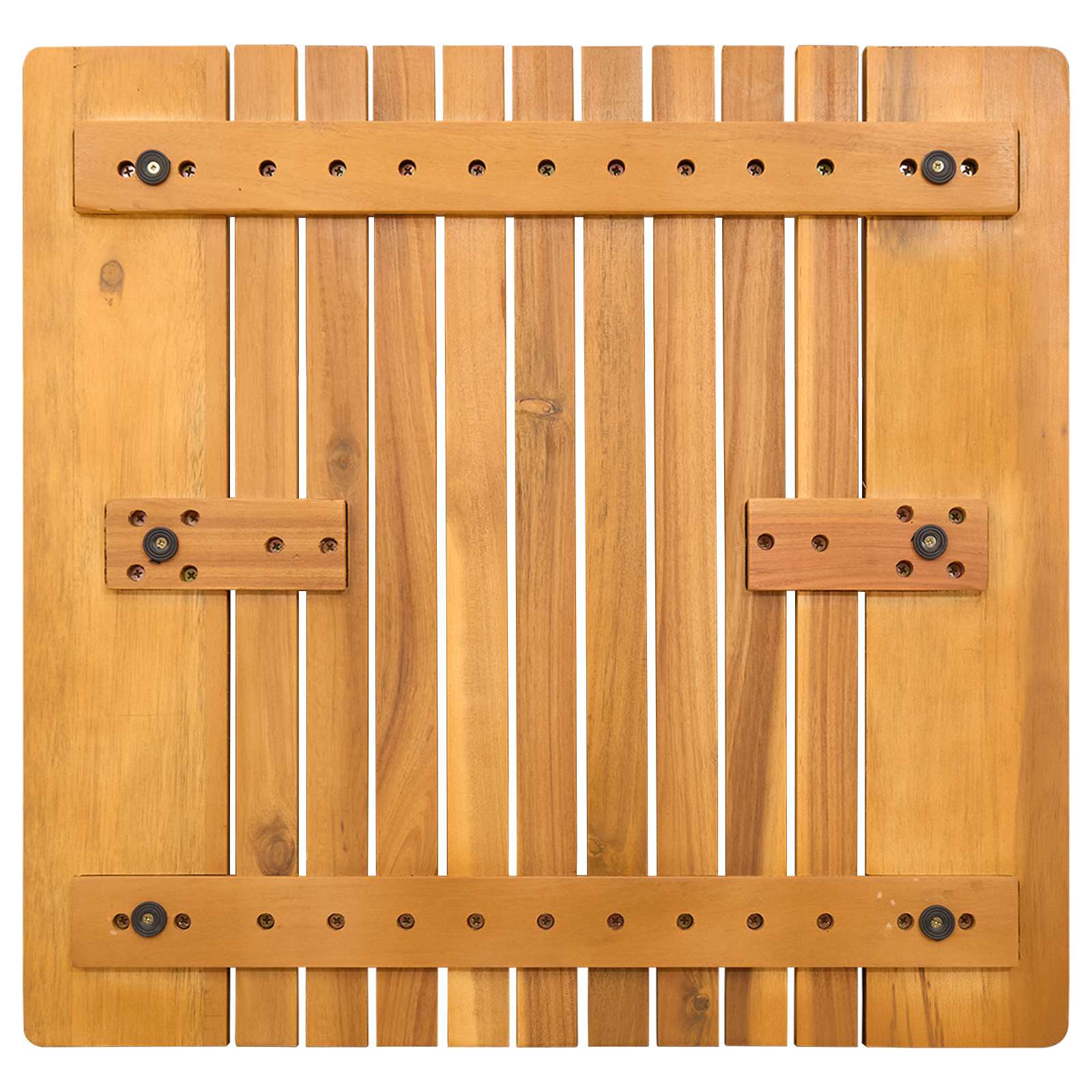 Badmat Effen Bruin 59 x 40 cm Hout