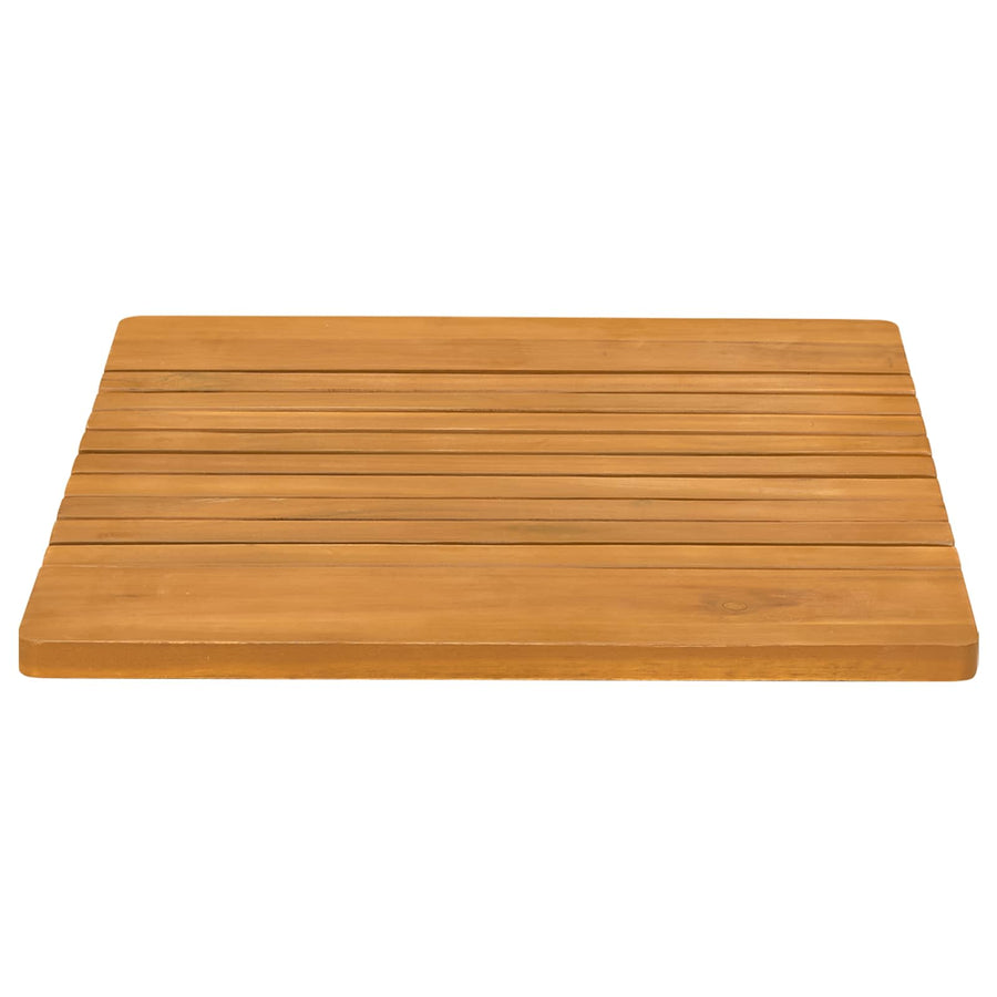 Badmat Effen Bruin 59 x 40 cm Hout