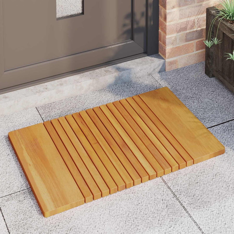 Badmat Effen Bruin 59 x 40 cm Hout