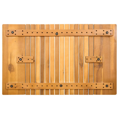 Badmat Effen Bruin 59 x 40 cm Hout