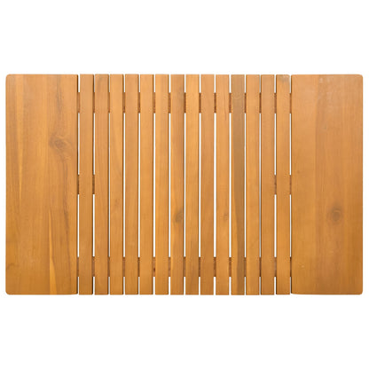 Badmat Effen Bruin 59 x 40 cm Hout