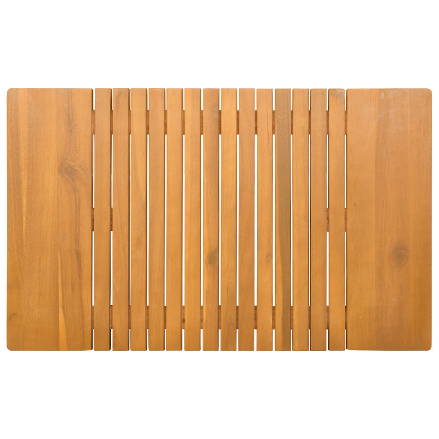 Badmat Effen Bruin 59 x 40 cm Hout