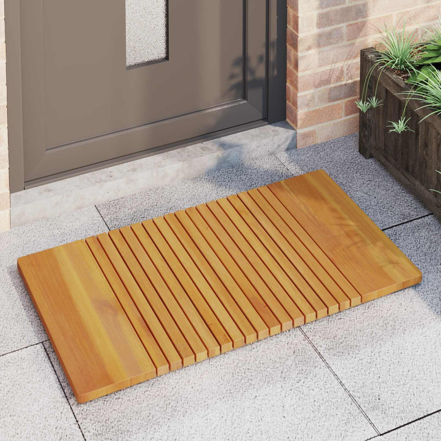 Badmat Effen Bruin 100 x 55 cm Hout