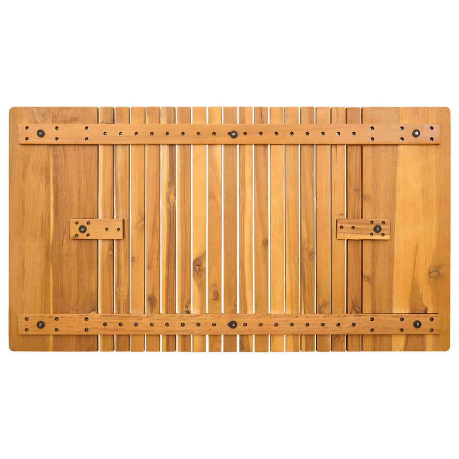 Badmat Effen Bruin 100 x 55 cm Hout